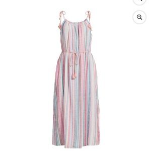 Striped Maxi Dress in Pastel Colors